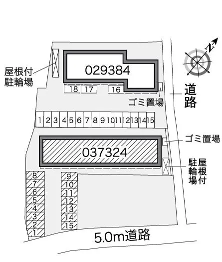 ★手数料０円★山口市桜畠３丁目 月極駐車場